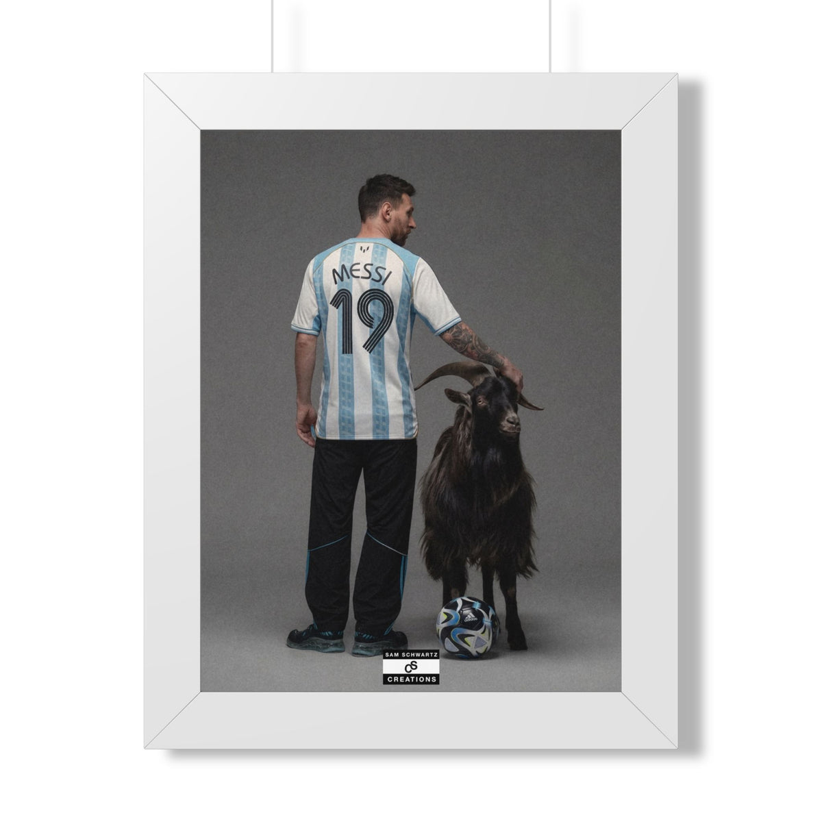 GOAT x GOAT — Framed Messi Wall Art
