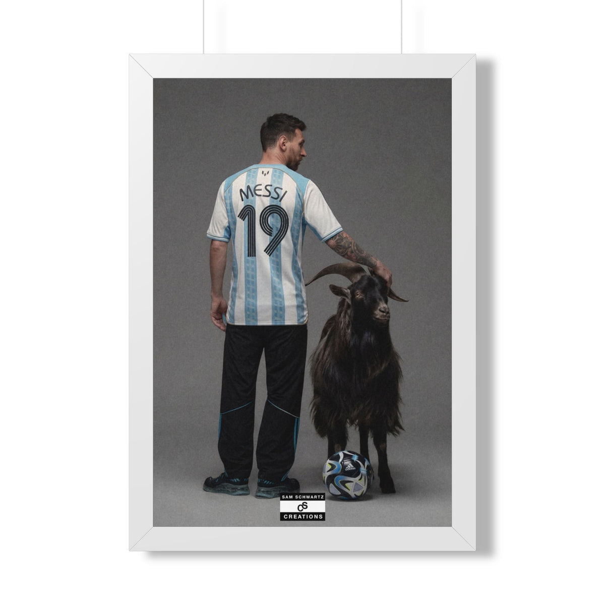 GOAT x GOAT — Framed Messi Wall Art