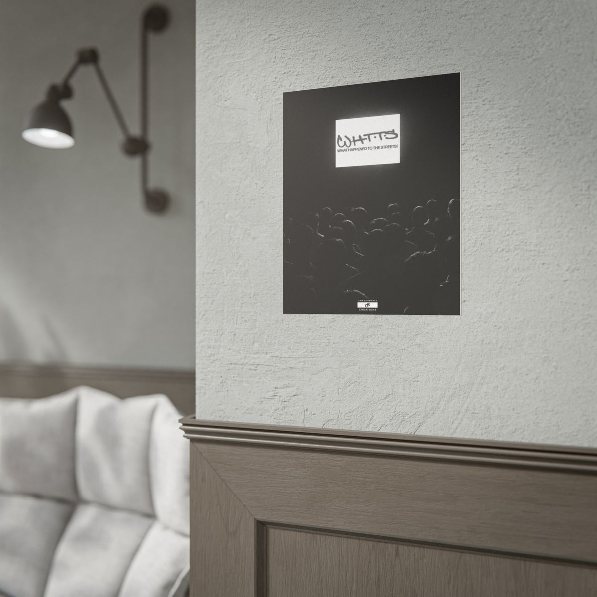 Street Crowd Poster | Underground Hip-Hop Wall Art