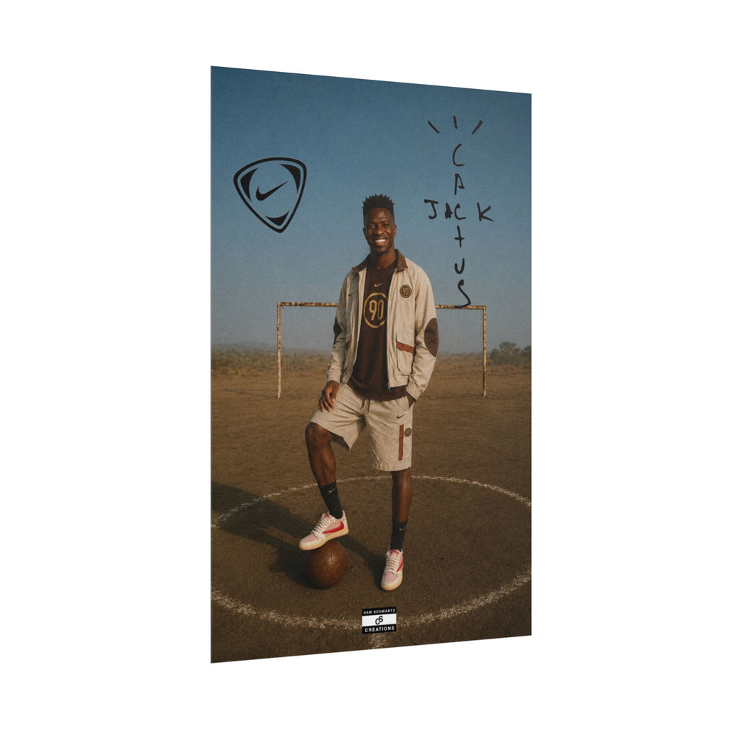 Cactus Jack 90 Poster | Vinícius Jr Football Wall Art