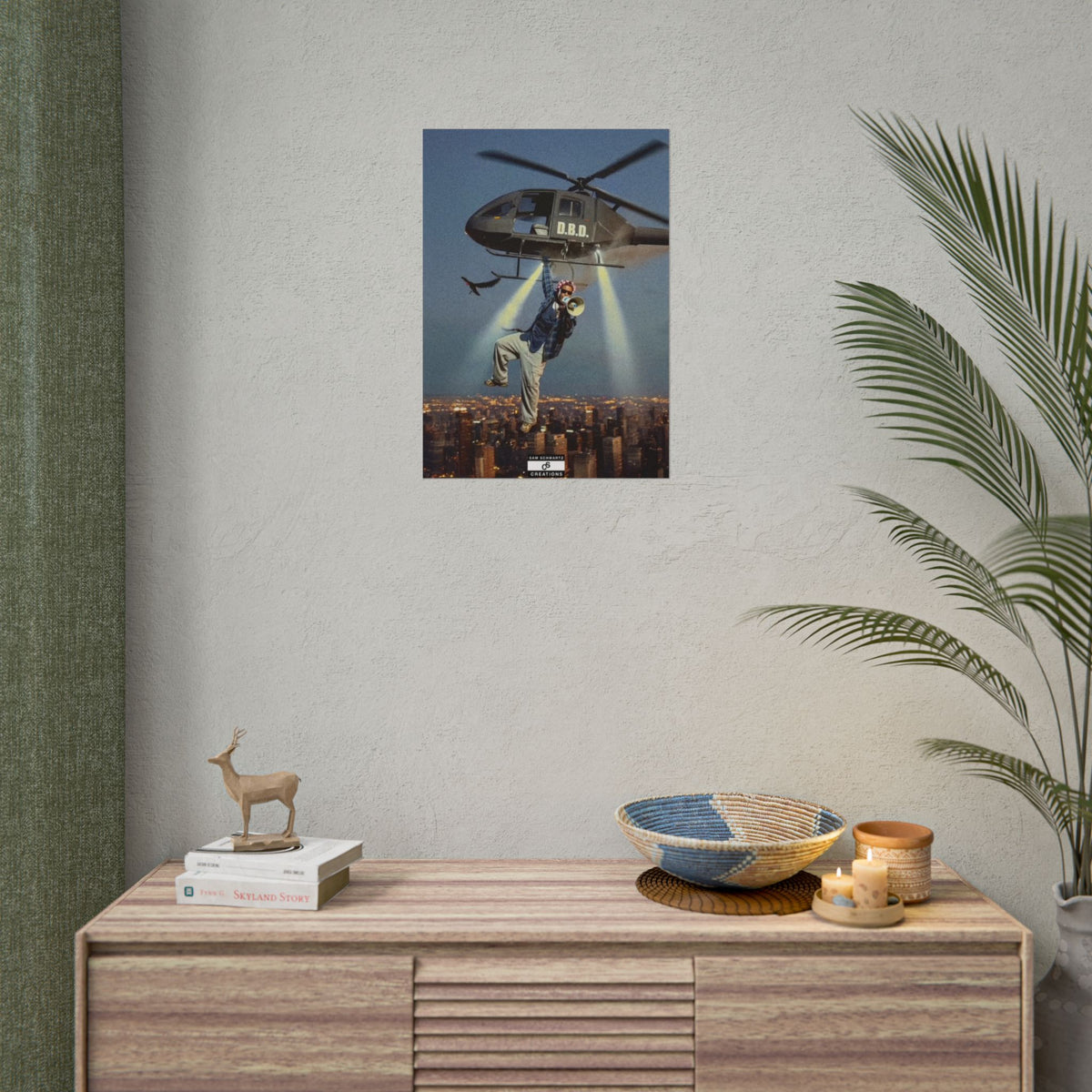 Don't Be Dumb Poster | Helicopter Music Culture Wall Art