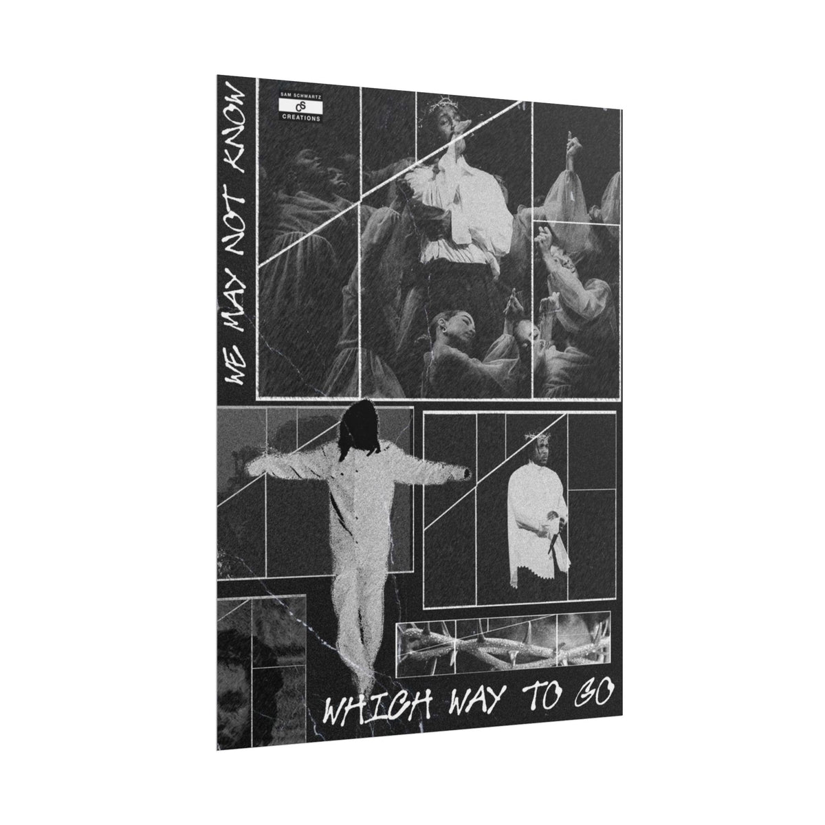 Which Way to Go Poster | Kendrick Lamar Live Music Collage Wall Art