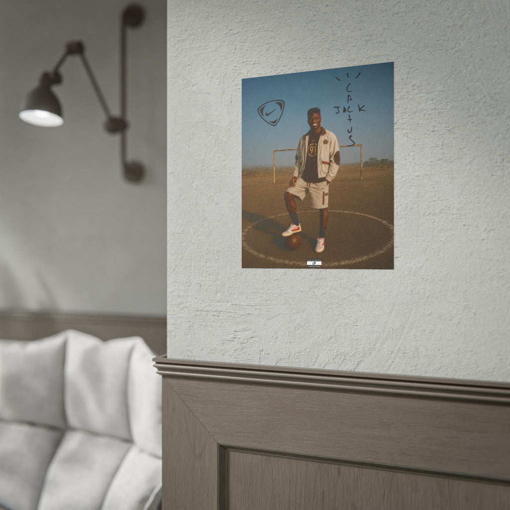 Cactus Jack 90 Poster | Vinícius Jr Football Wall Art