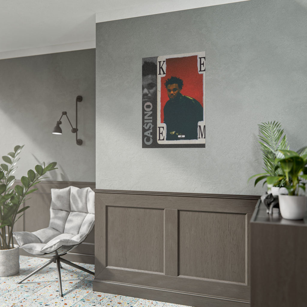 Casino Card Poster | Music Artist Playing Card Wall Art