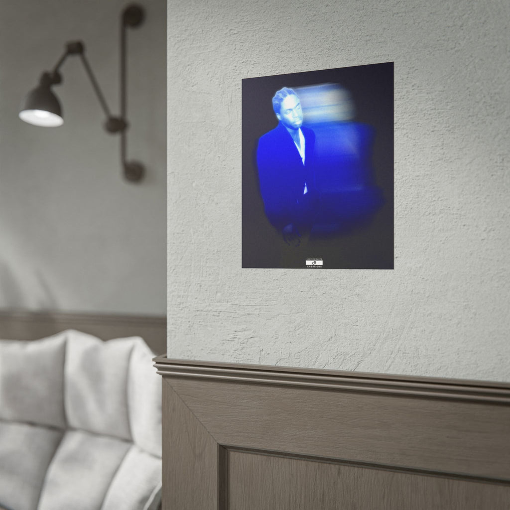 Blue Motion Poster | Contemporary Music Wall Art
