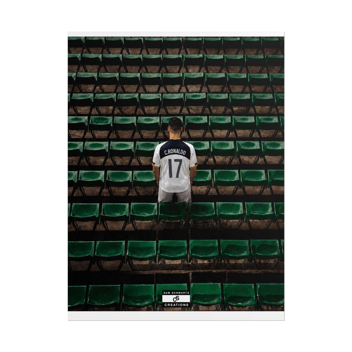 Before the Noise Poster | Young Cristiano Ronaldo Football Wall Art