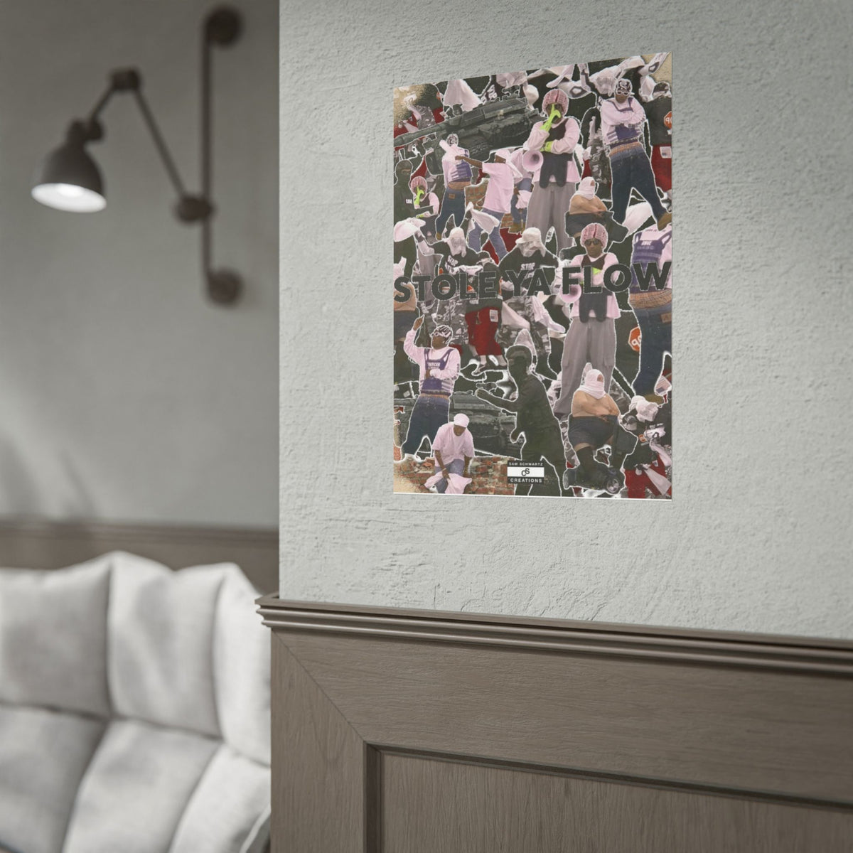 Stole Ya Flow Poster | Underground Hip-Hop Collage Wall Art