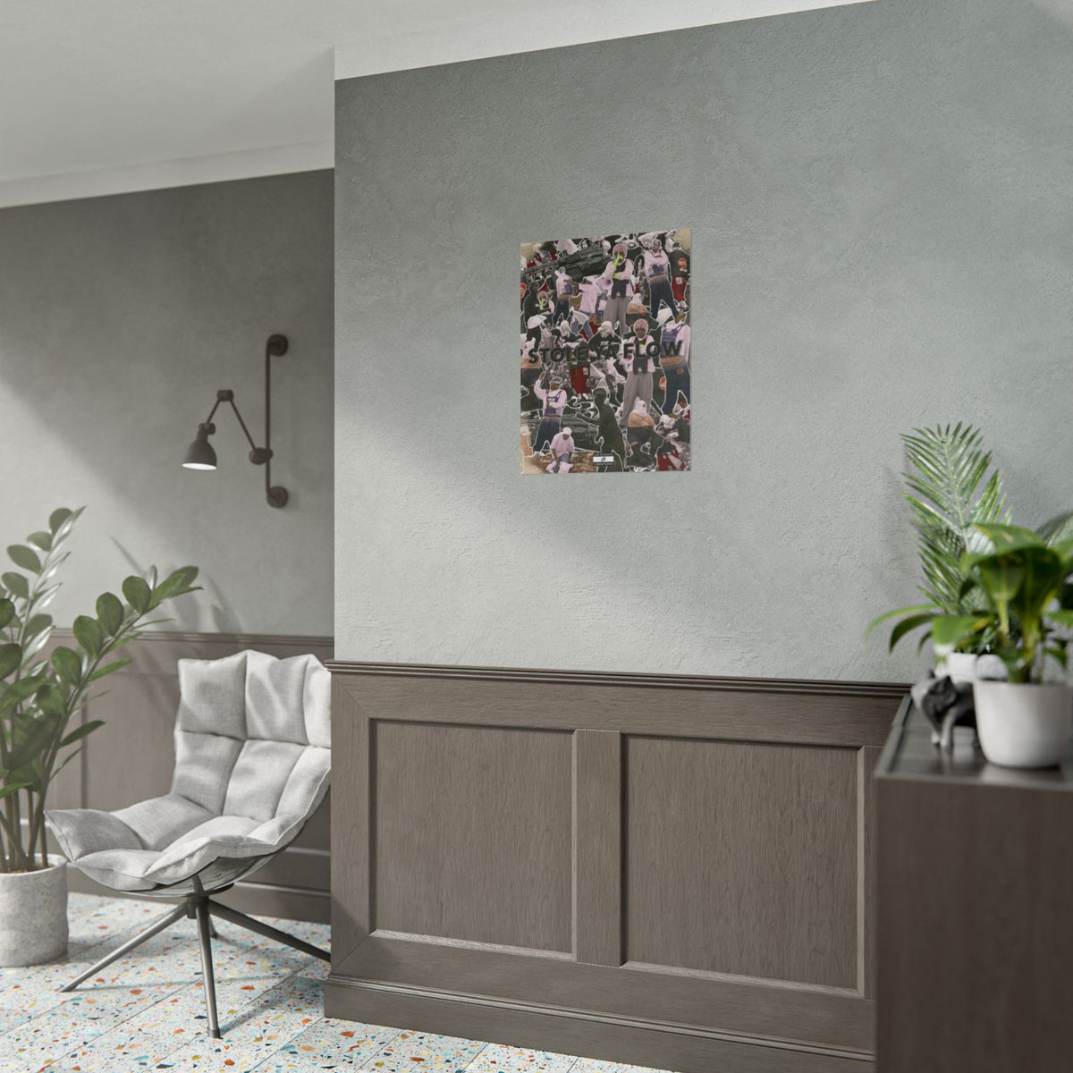Stole Ya Flow Poster | Underground Hip-Hop Collage Wall Art