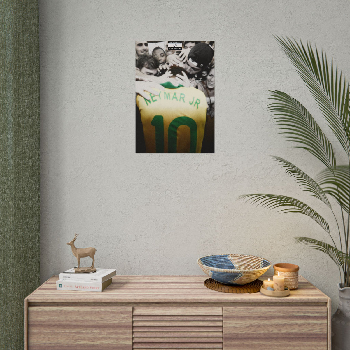 The People’s Number 10 Poster | Neymar Jr Brazil Football Wall Art