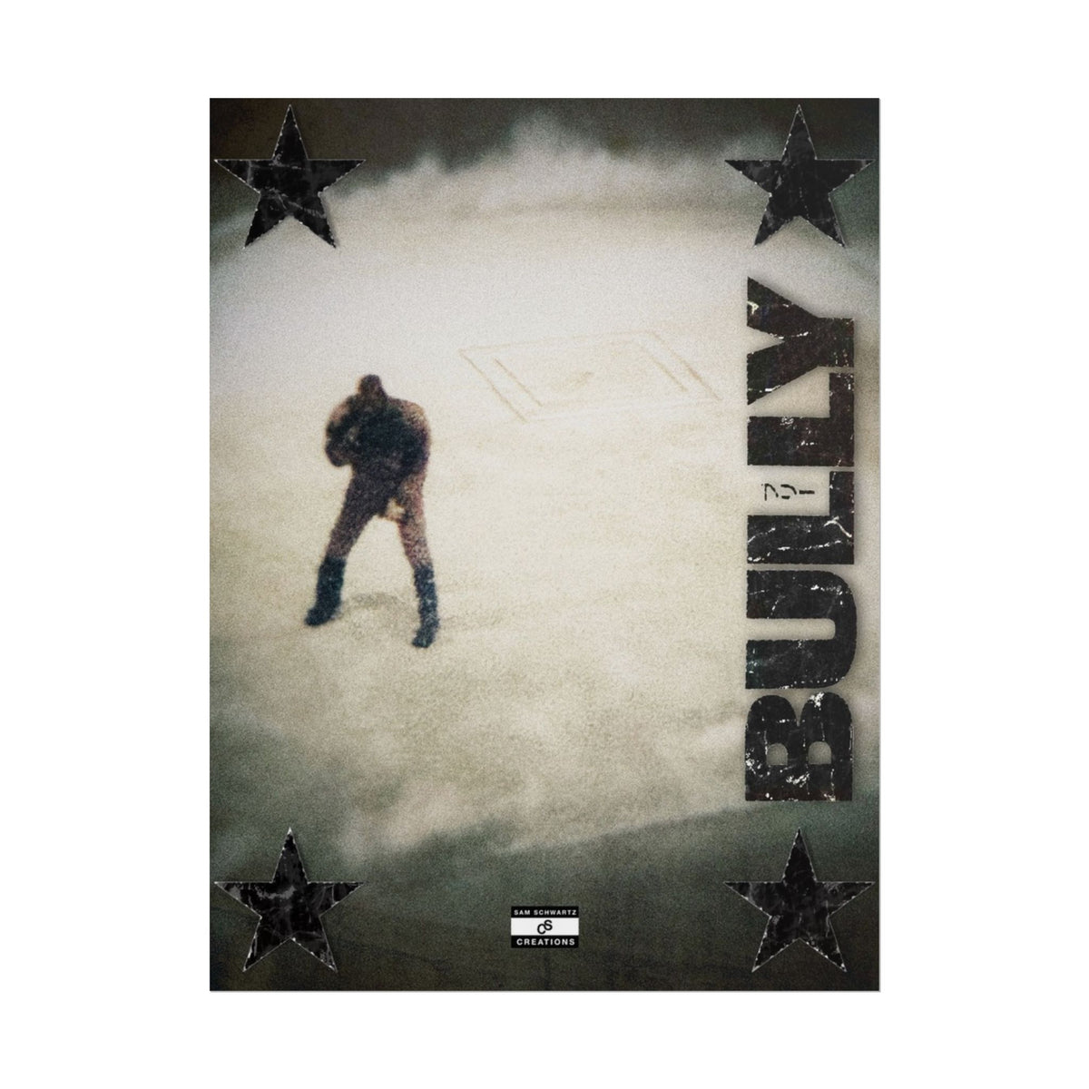 Bully in the Mist Poster | Experimental Kanye West Music Wall Art