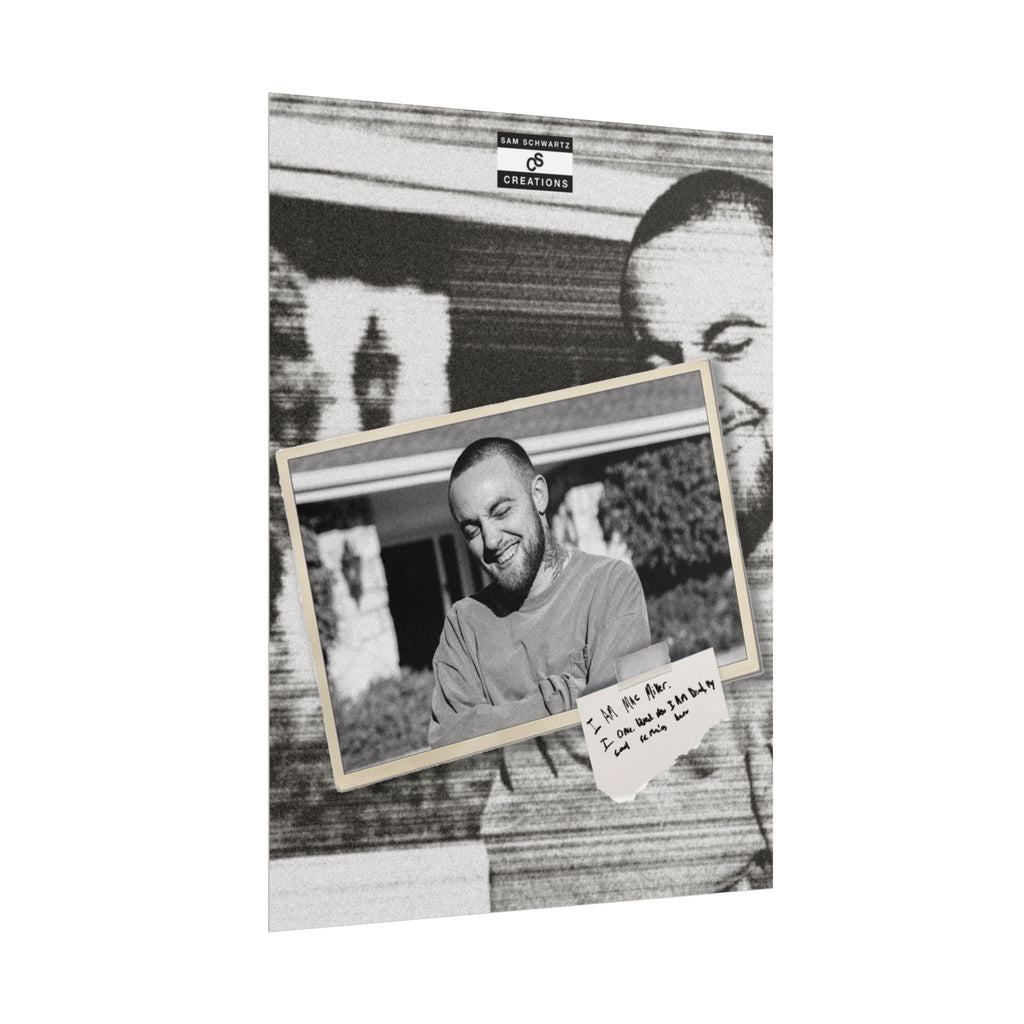 I Am Mac Miller Poster | Memorial Hip-Hop Wall Art