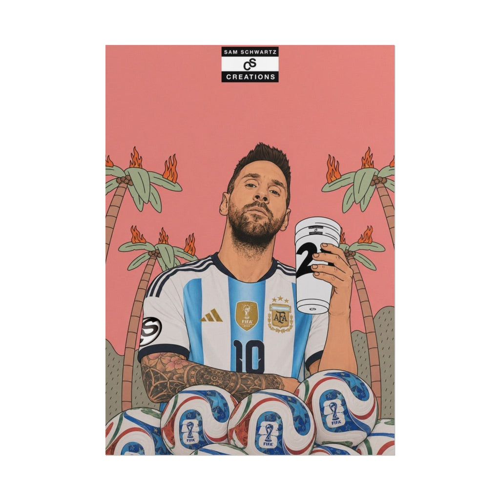 Fuel for Greatness Poster | Lionel Messi World Cup Football Wall Art