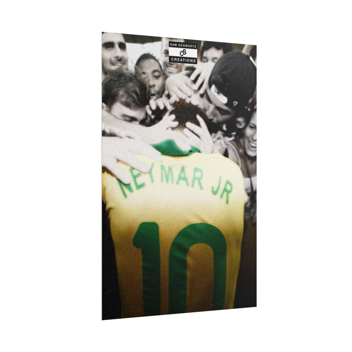 The People’s Number 10 Poster | Neymar Jr Brazil Football Wall Art