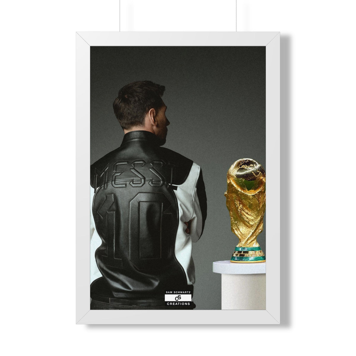 Messi X WC Framed Poster — Framed GOAT Wall Art