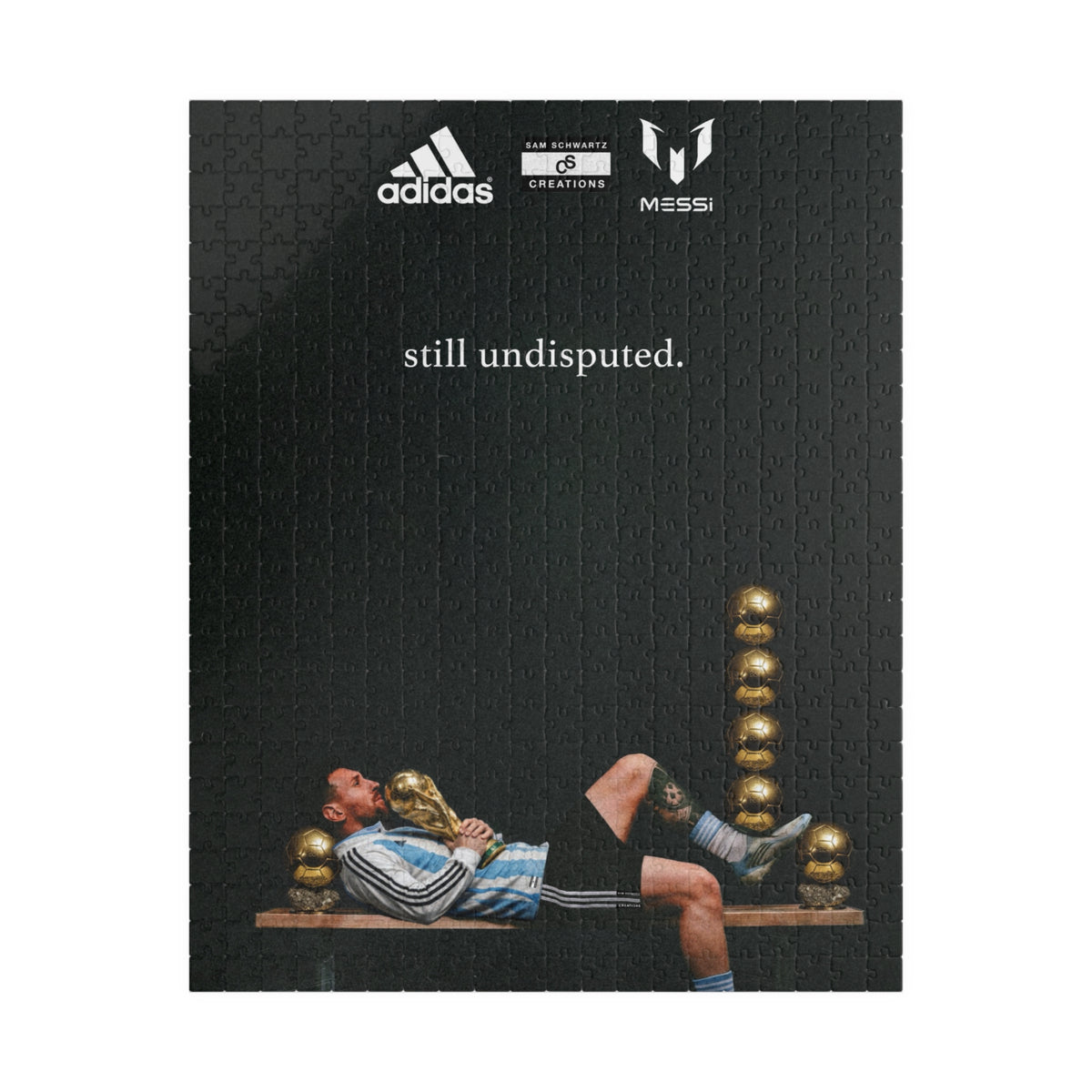 Messi 'Still Undisputed' Soccer Puzzle — 110/252/520/1014-Piece Collectible