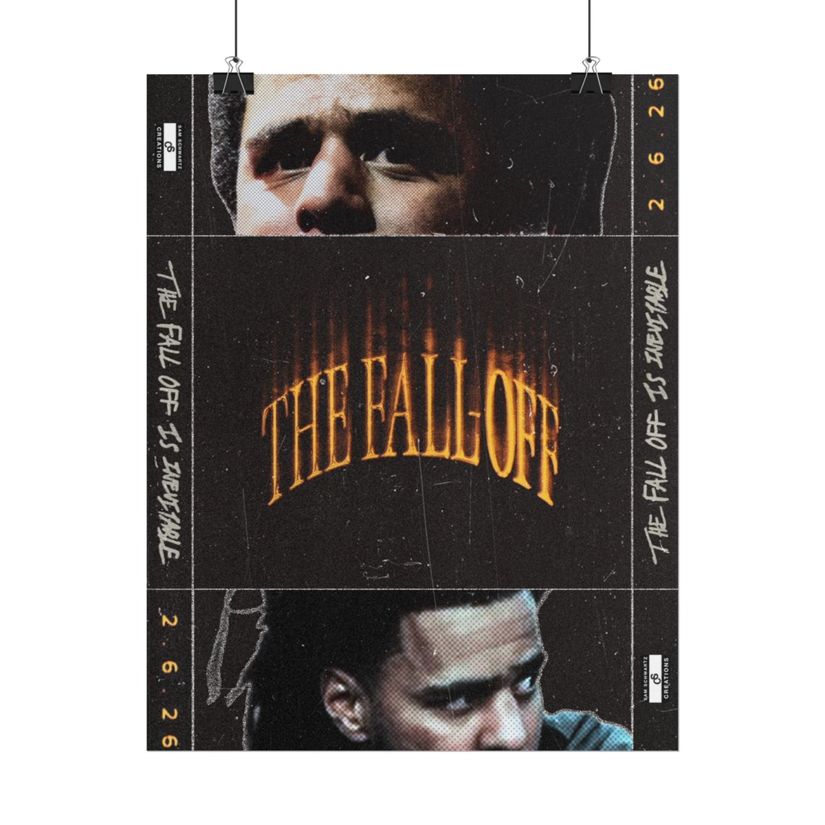 The Fall-Off 2.6.26 Poster | J. Cole Hip-Hop Wall Art