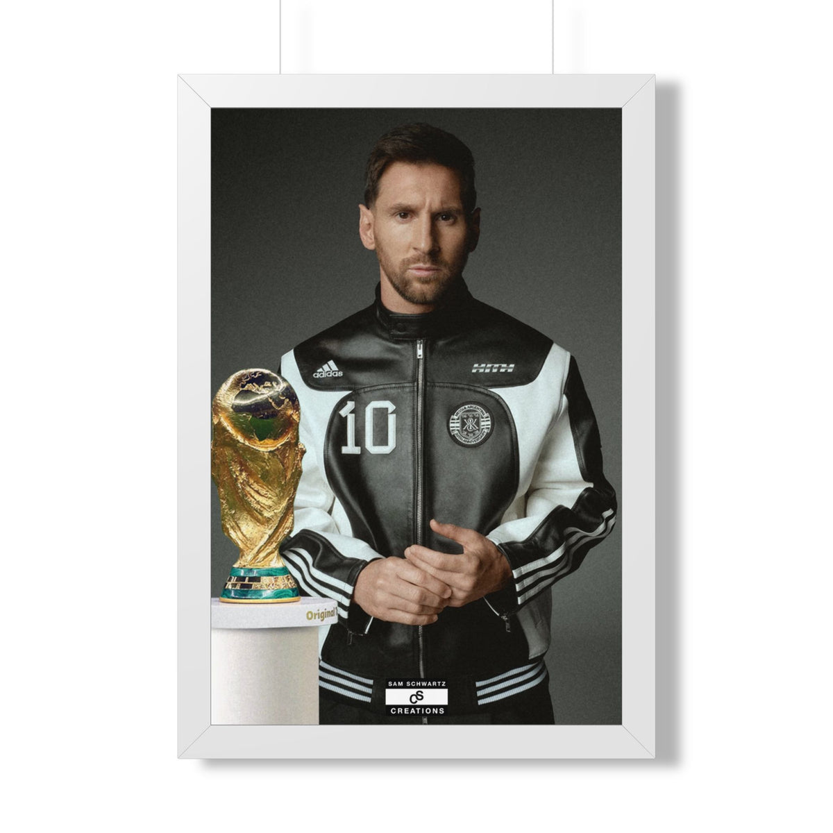Messi x W.C Framed Poster — Framed GOAT Wall Art