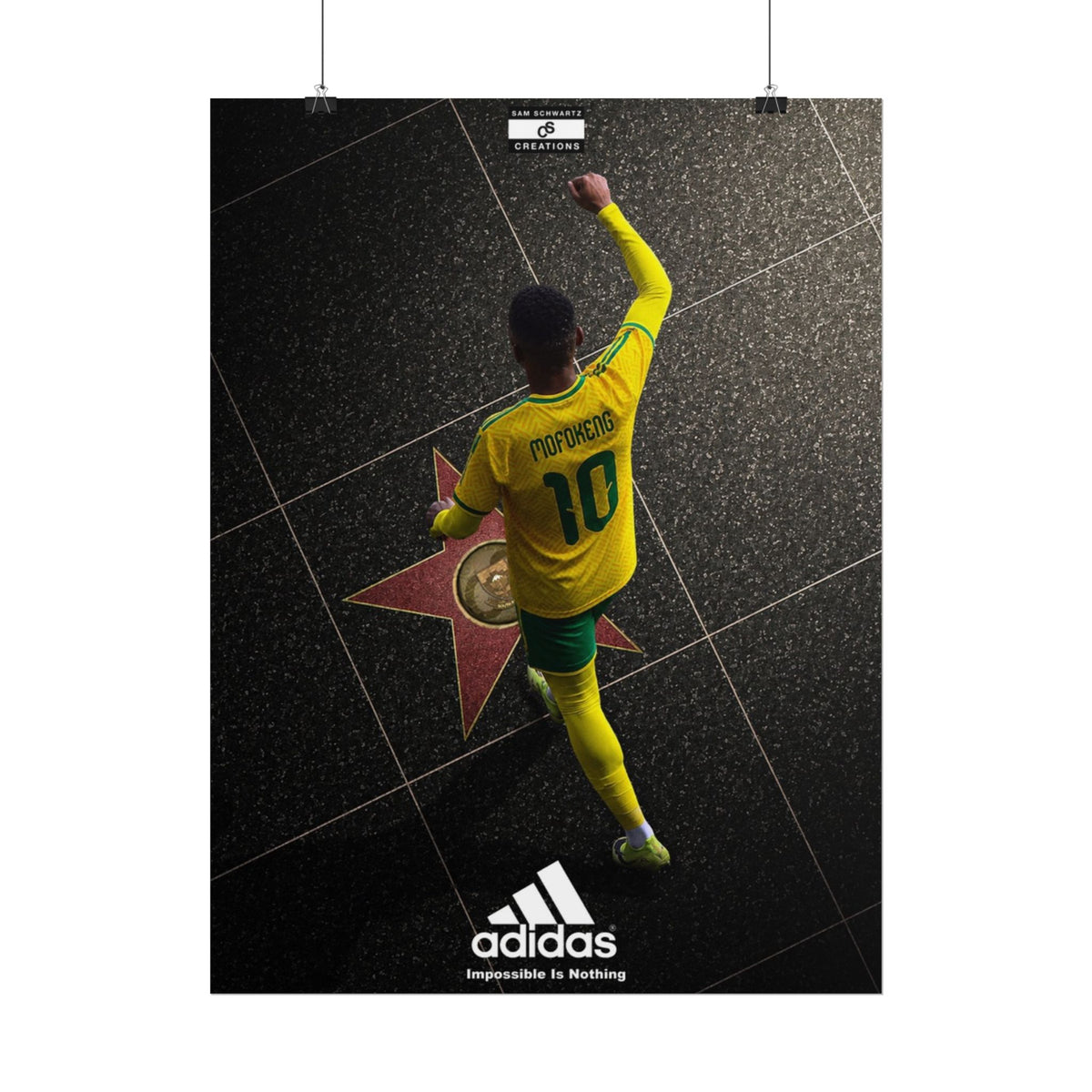 A Star Is Born Poster | Relebohile Mofokeng South Africa Football Wall Art