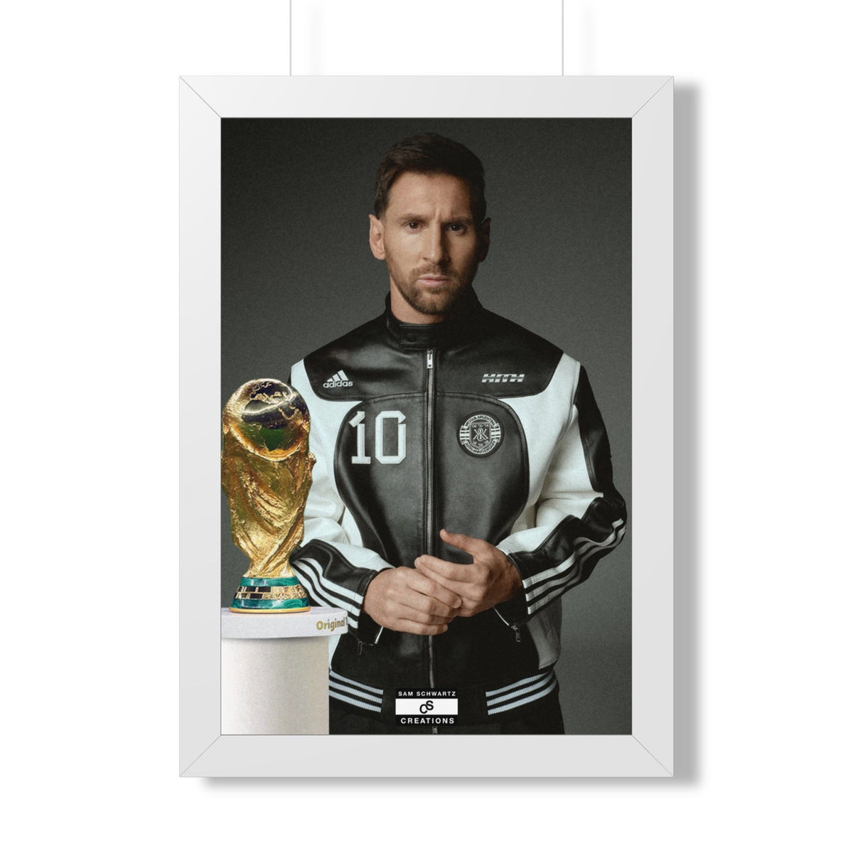 Messi x W.C Framed Poster — Framed GOAT Wall Art