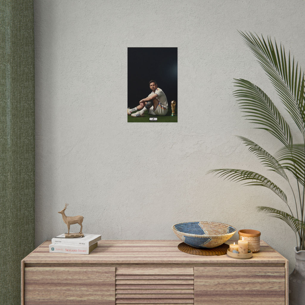 At the Summit Poster | Lionel Messi World Cup Wall Art