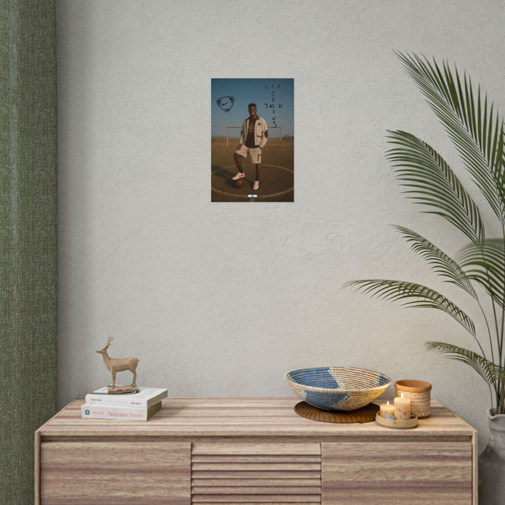 Cactus Jack 90 Poster | Vinícius Jr Football Wall Art