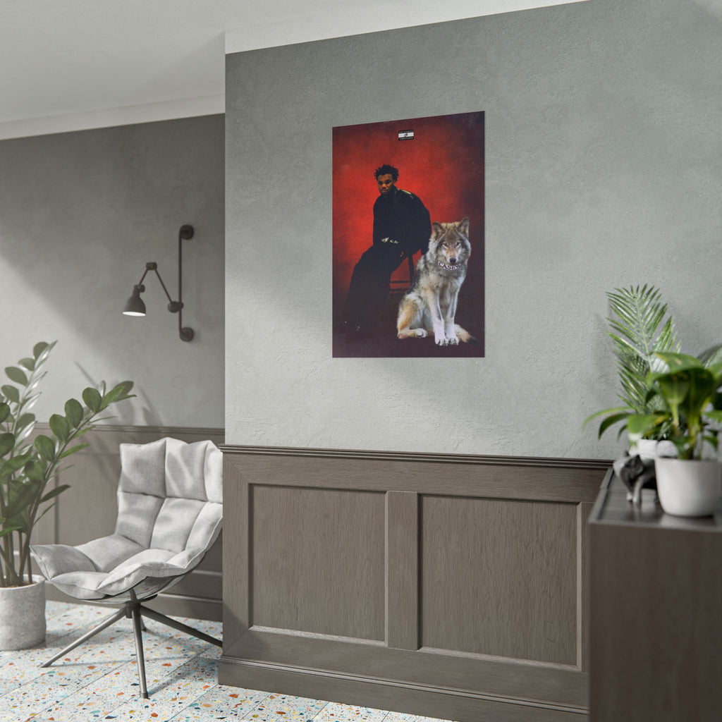 Casino Wolf Poster | Music Baby Keem and Wolf Wall Art