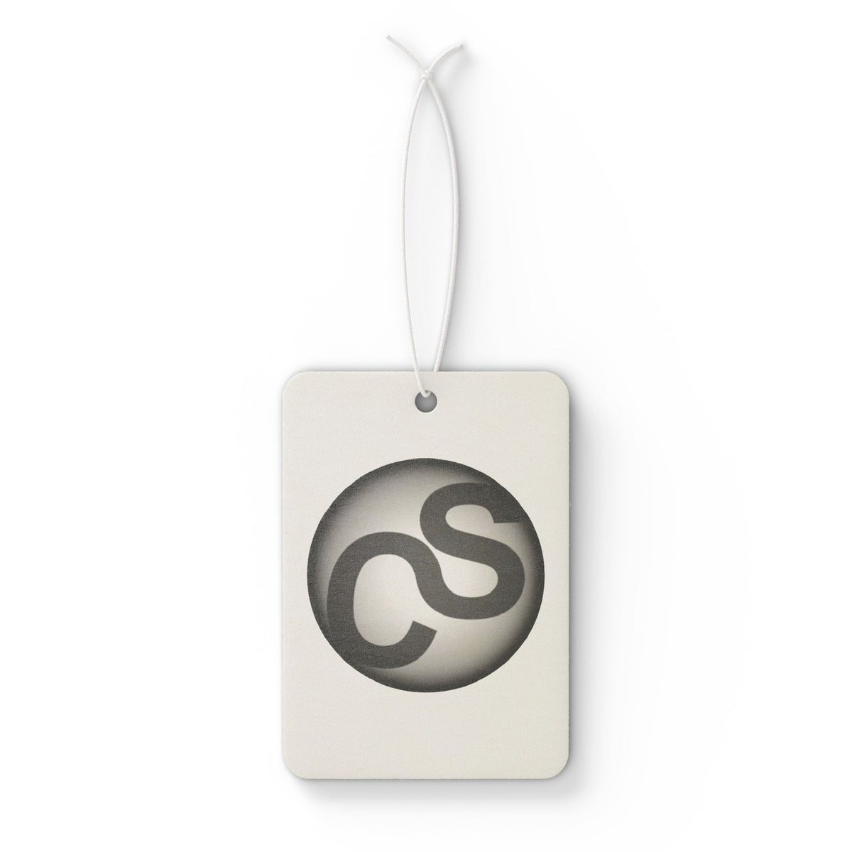 Sam Schwartz Creations Car Air Freshener — Classic Monogram Logo Scent Tag