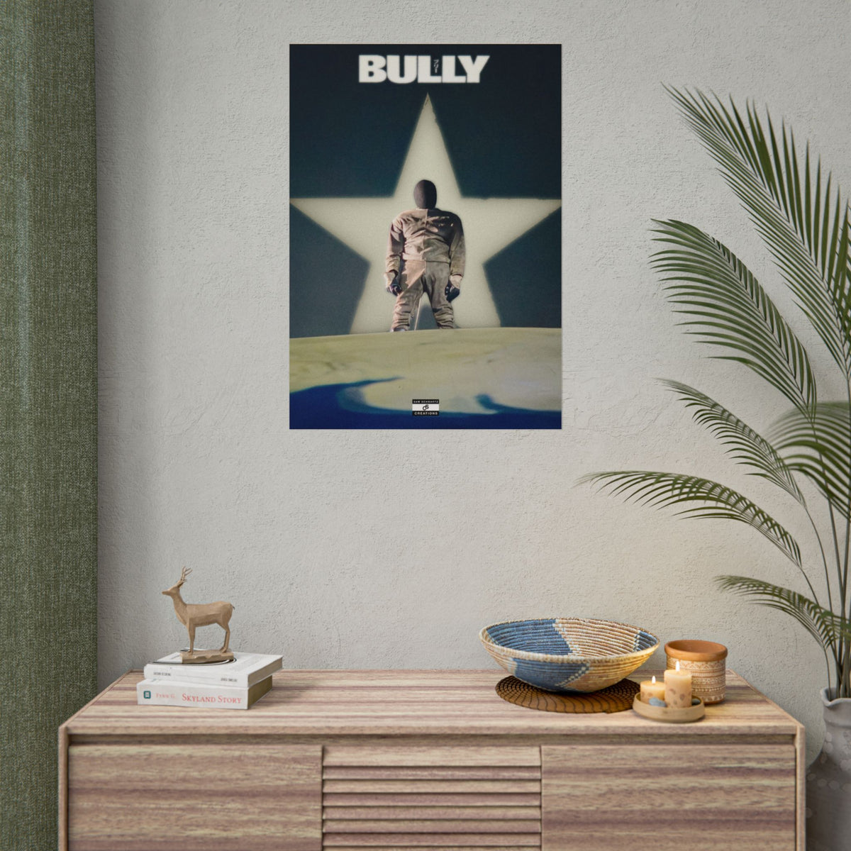 Bully Star Poster | Experimental Kanye West Music Wall Art