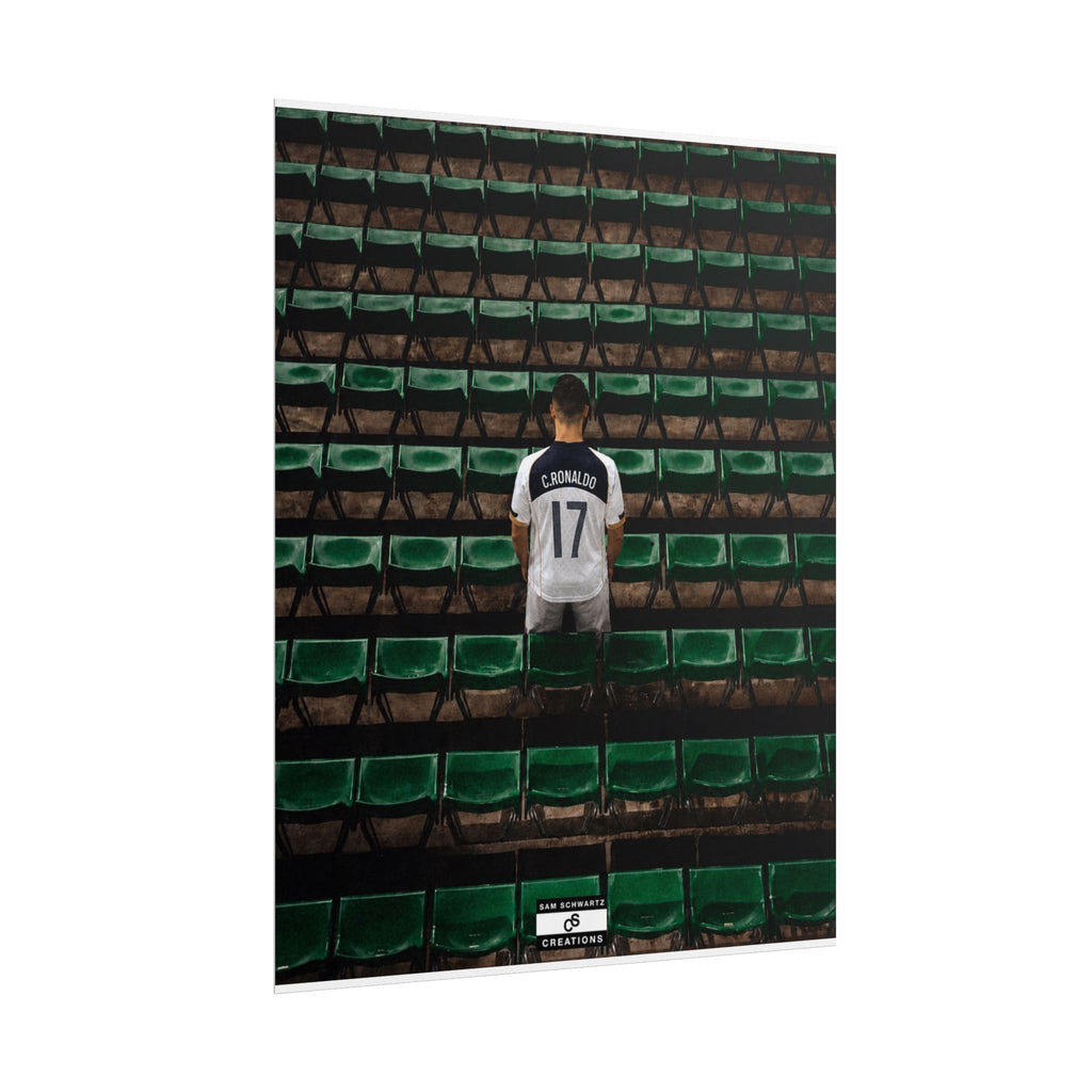Before the Noise Poster | Young Cristiano Ronaldo Football Wall Art