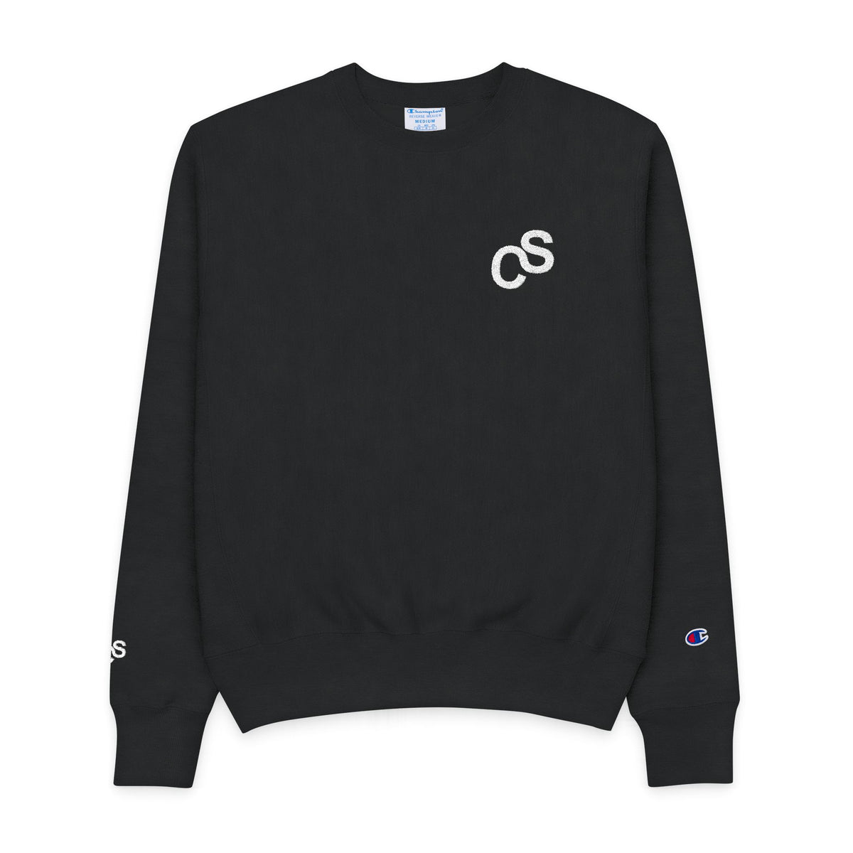 Sam Schwartz Creations x Champion Crewneck Sweatshirt – Classic Black Champion Sweatshirt