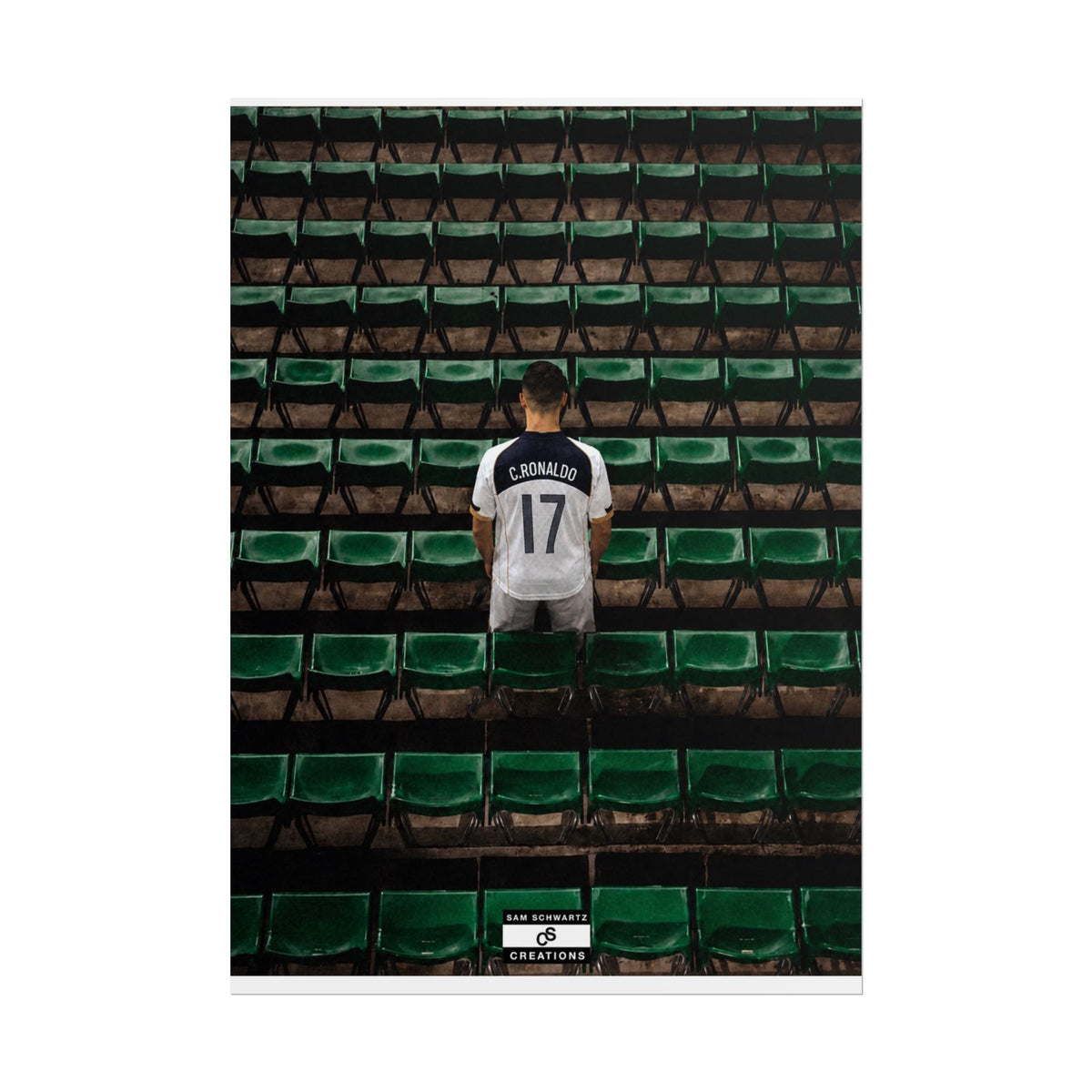 Before the Noise Poster | Young Cristiano Ronaldo Football Wall Art