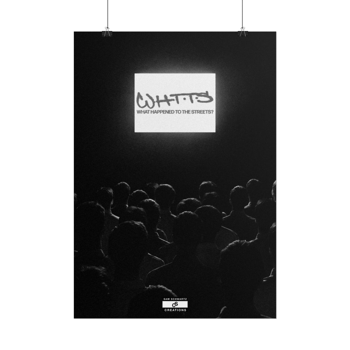 Street Crowd Poster | Underground Hip-Hop Wall Art