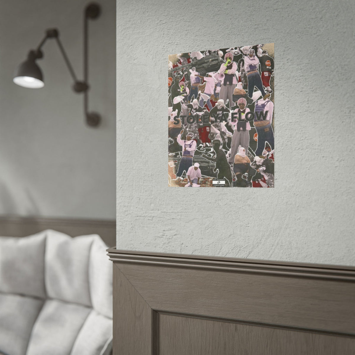 Stole Ya Flow Poster | Underground Hip-Hop Collage Wall Art