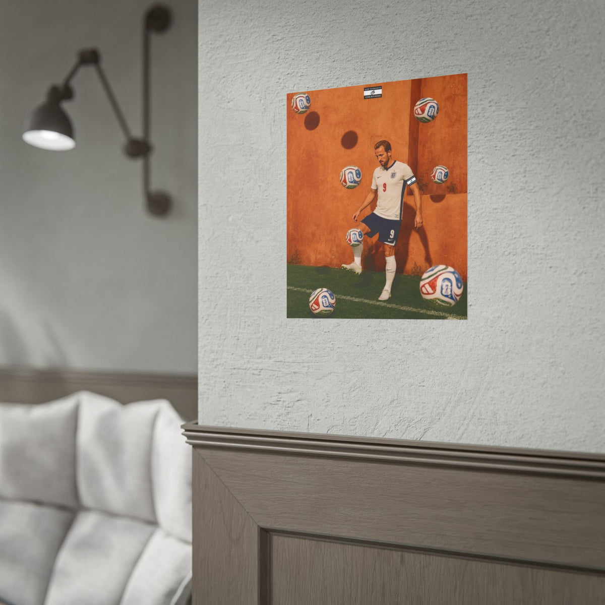 Captain’s Touch Poster | Harry Kane England Football Wall Art