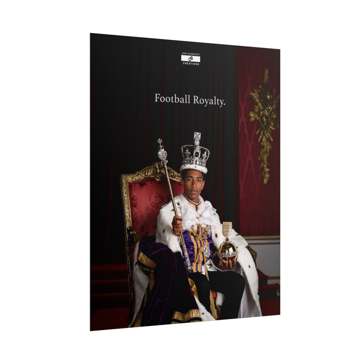 Football Royalty Rolled Poster