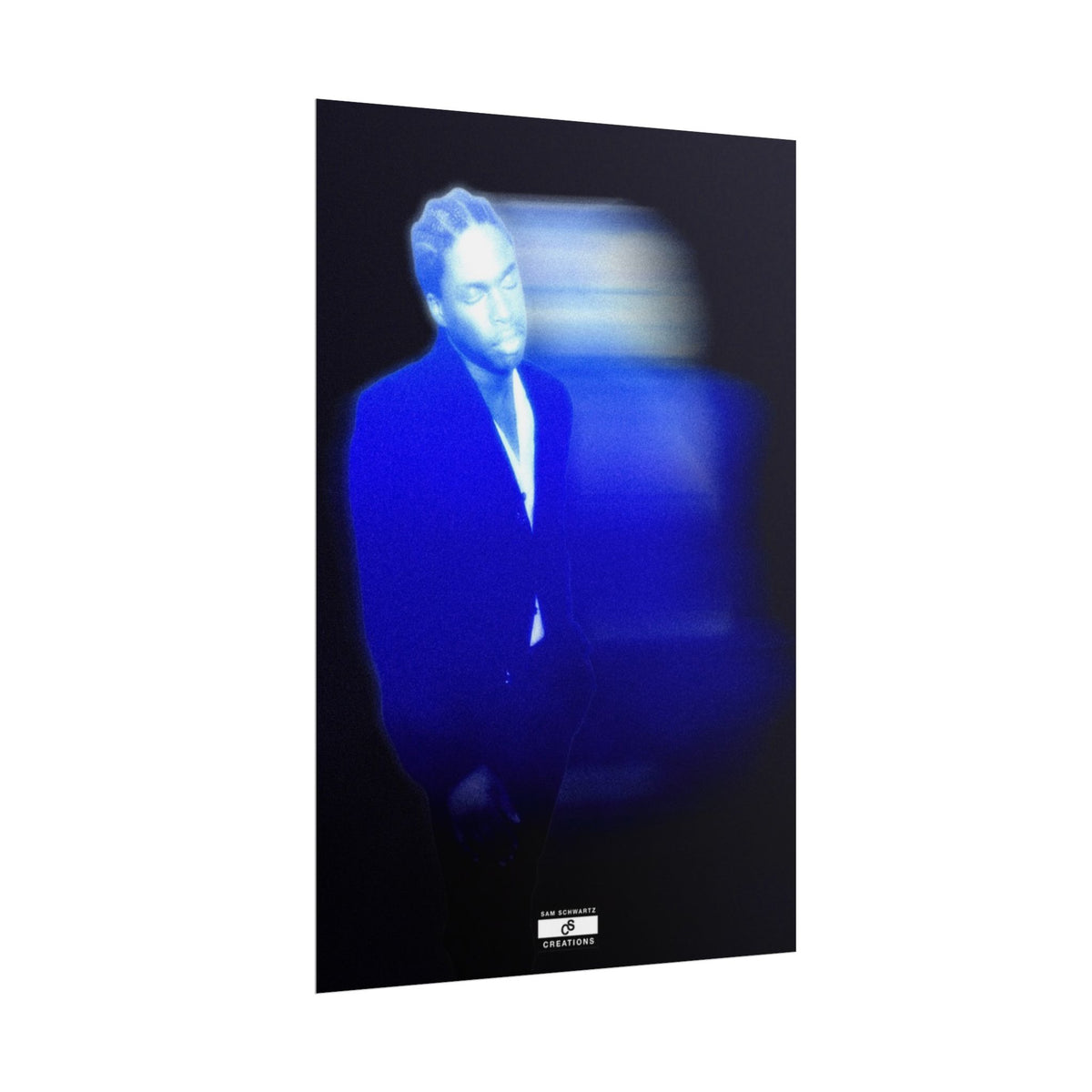 Blue Motion Poster | Contemporary Music Wall Art