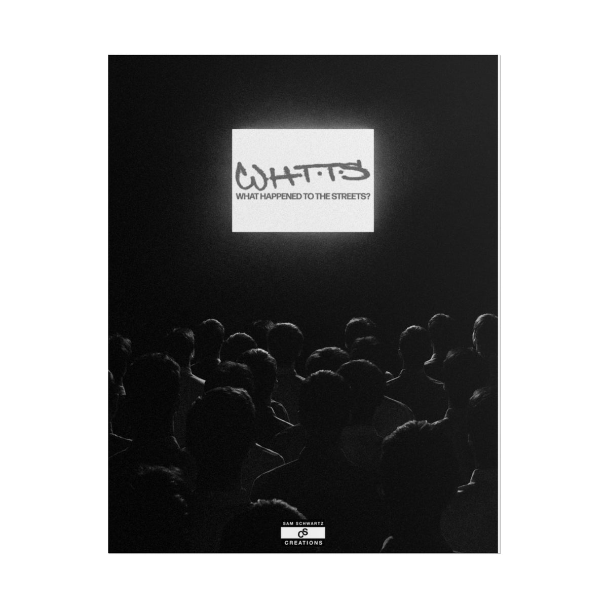 Street Crowd Poster | Underground Hip-Hop Wall Art
