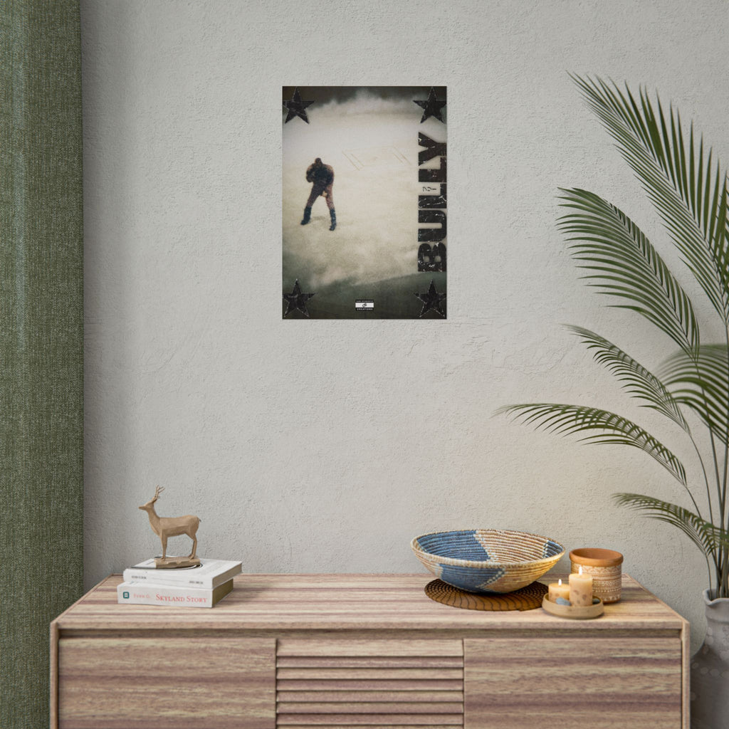Bully in the Mist Poster | Experimental Kanye West Music Wall Art