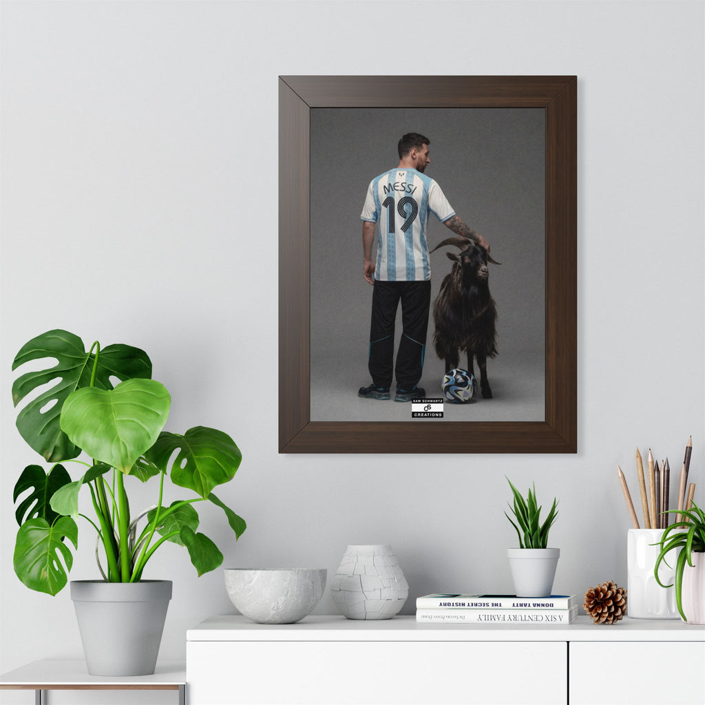 GOAT x GOAT — Framed Messi Wall Art
