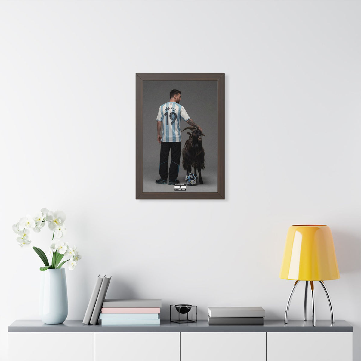 GOAT x GOAT — Framed Messi Wall Art