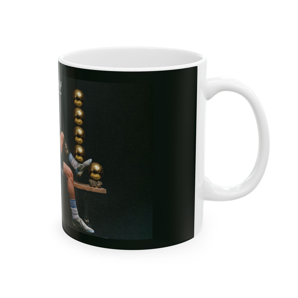 Soccer Champion Ceramic Mug — Relaxing Goalkeeper Design (11oz, 15oz)