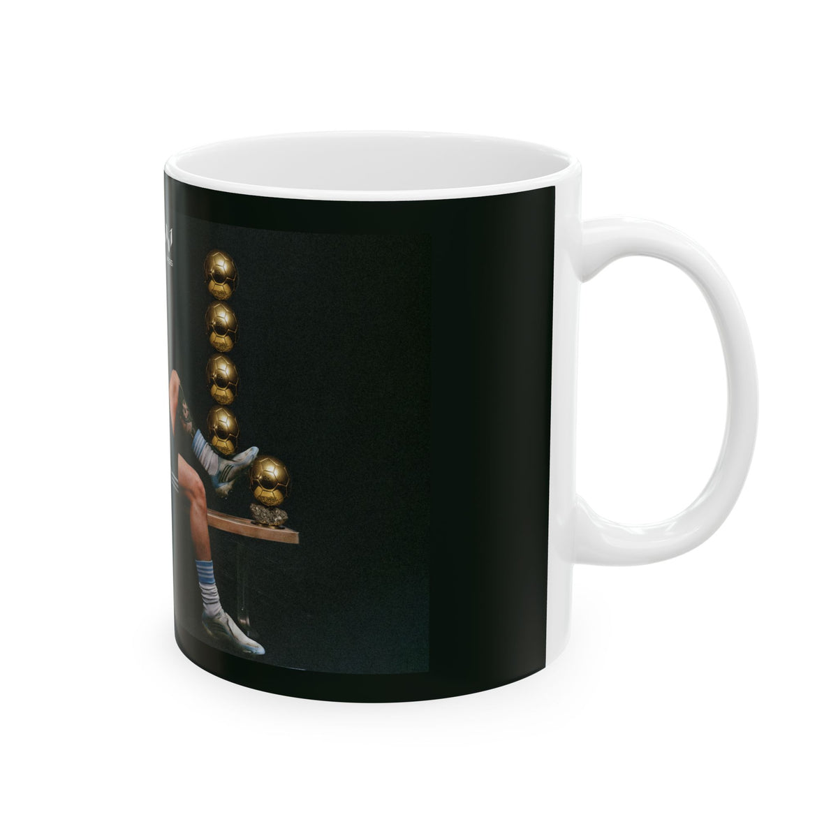 Soccer Champion Ceramic Mug — Relaxing Goalkeeper Design (11oz, 15oz)