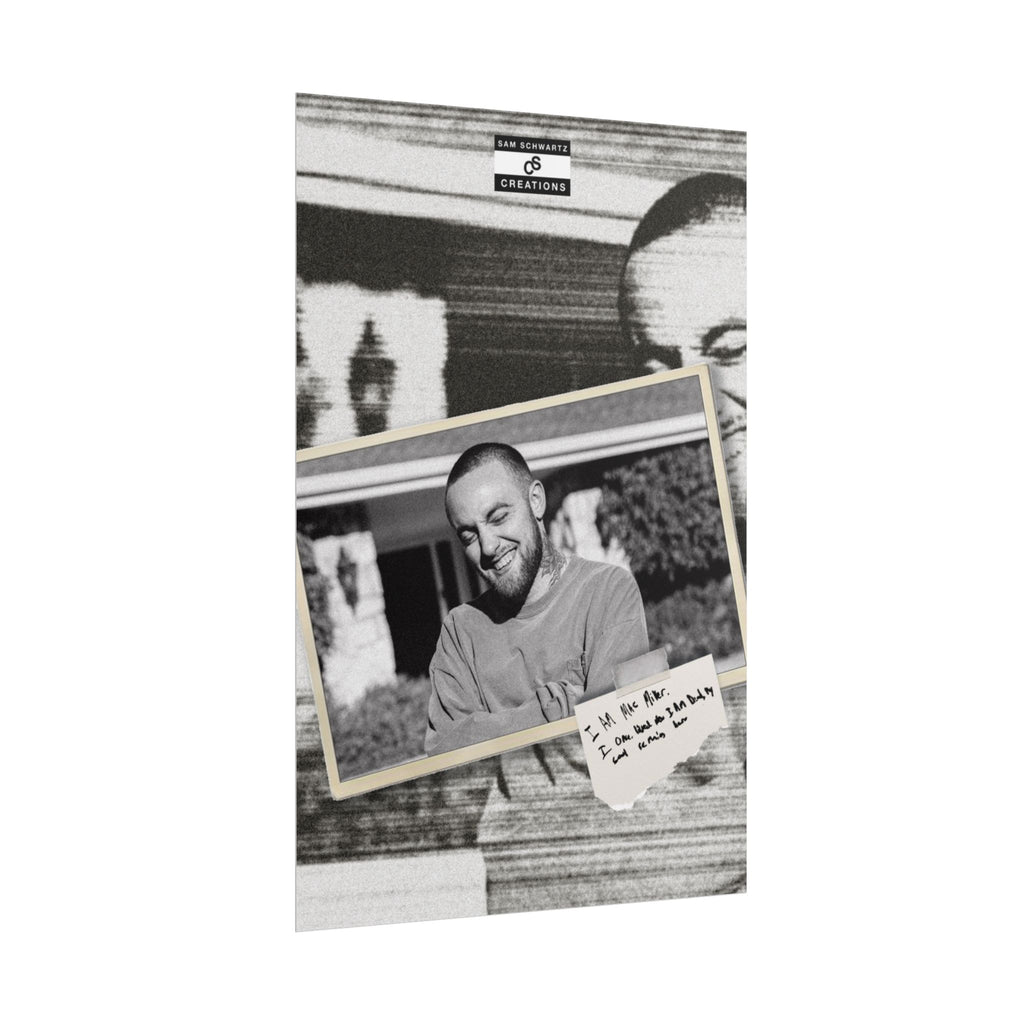 I Am Mac Miller Poster | Memorial Hip-Hop Wall Art