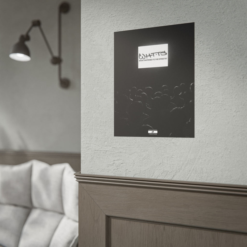 Street Crowd Poster | Underground Hip-Hop Wall Art