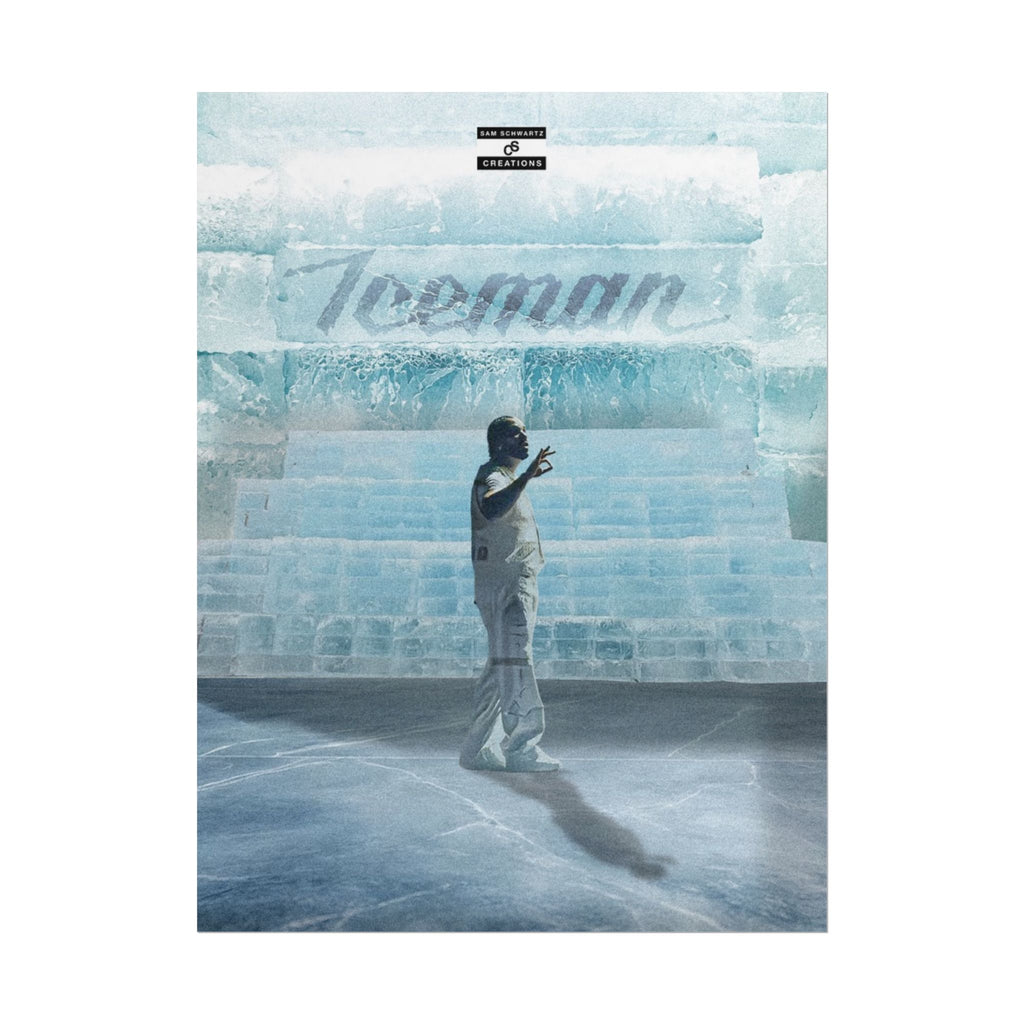 Cold Blooded Poster | Football Player Ice Chamber Wall Art