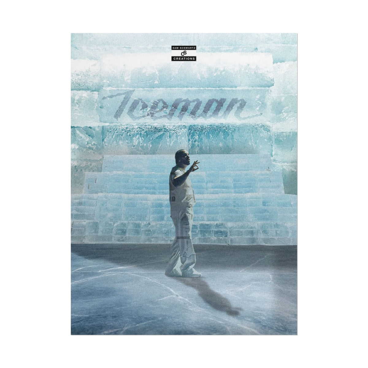 Cold Blooded Poster | Football Player Ice Chamber Wall Art
