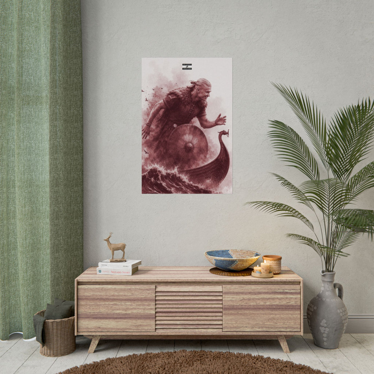 The Viking Poster | Erling Haaland Football Wall Art