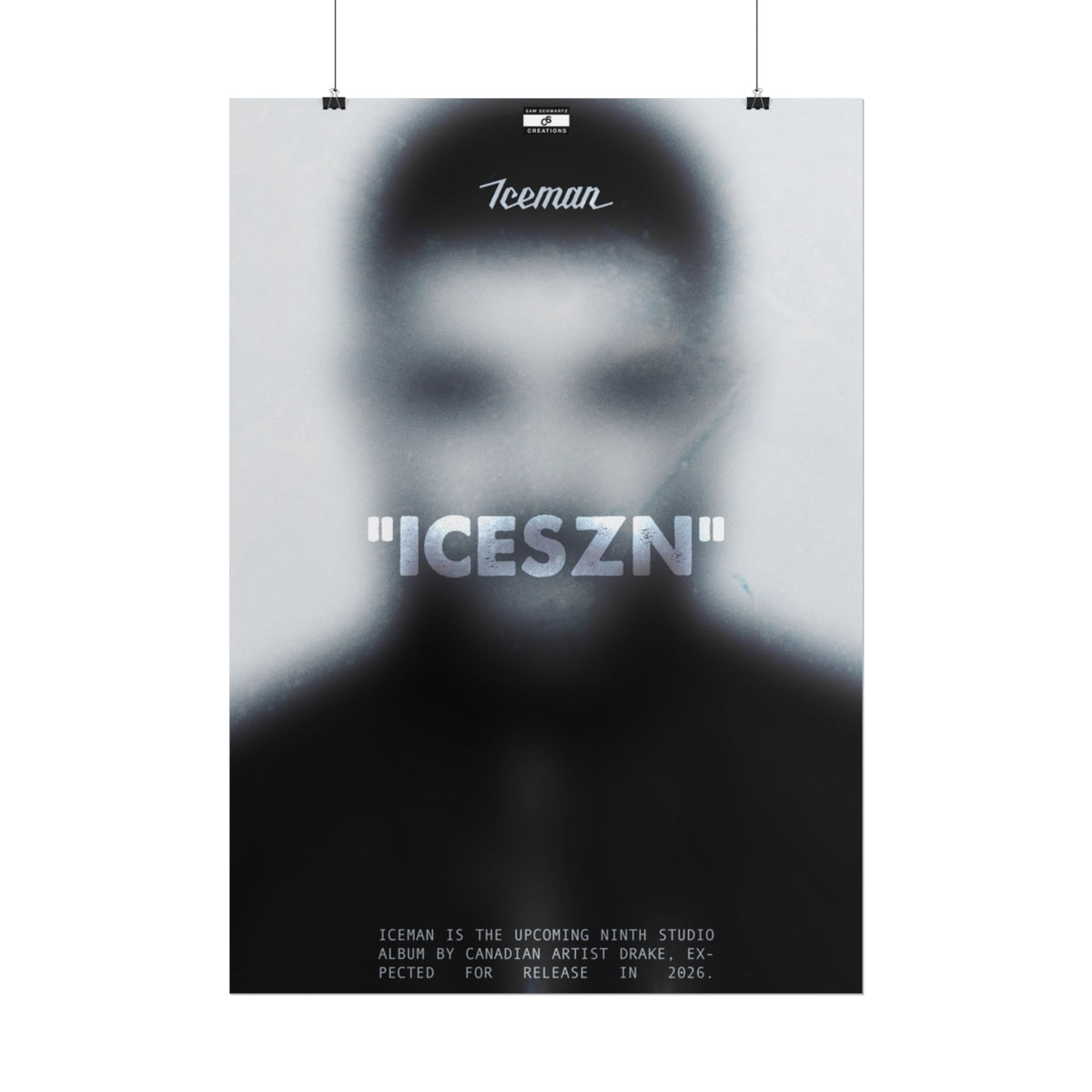 Iceman Poster | Drake Album Concept Wall Art