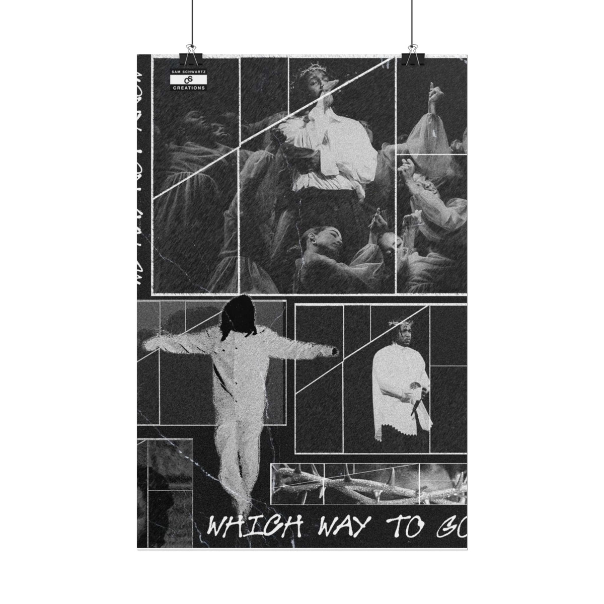 Which Way to Go Poster | Kendrick Lamar Live Music Collage Wall Art