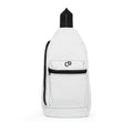 Sam Schwartz Creations White Sling Bag — Compact Crossbody Backpack for Everyday Travel